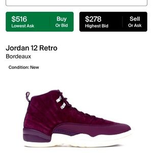 Jordan 12 Bordeaux